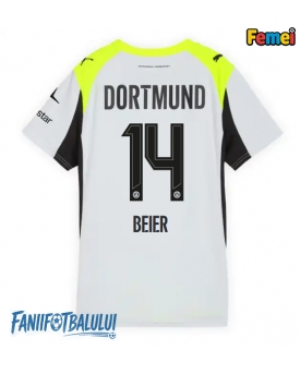 Borussia Dortmund Maximilian Beier #14 Tricou Fotbal Replică 2025-26 Femei Deplasare